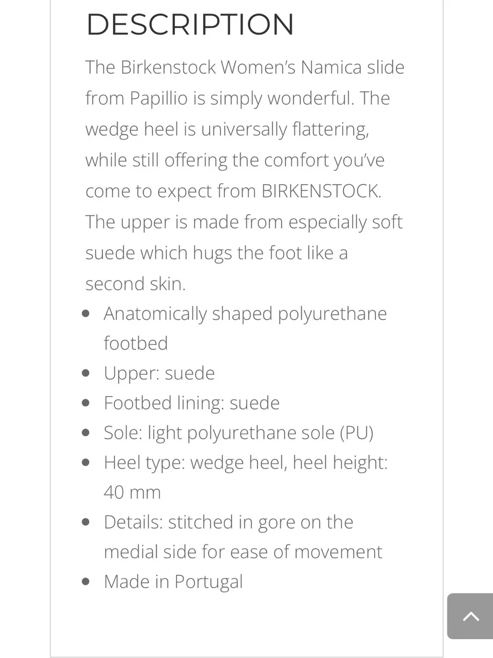 BIRKENSTOCK Papillio “Namica” leather wedges